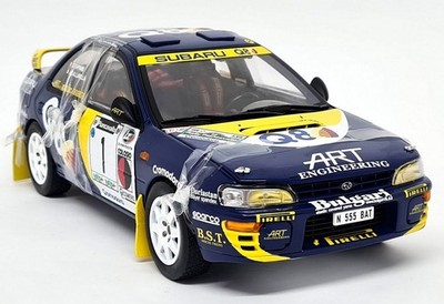 Sunstar 1/18 Subaru Impreza 555 Winner Rally Piancavallo 1998