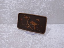 Small Lacquer Tray - Japan - Hand-Painted - Vintage - 19.5 Cm