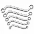 Autojack 5pc S Type Spanner Set Double End Ring Wrench 10-19mm CrV Steel