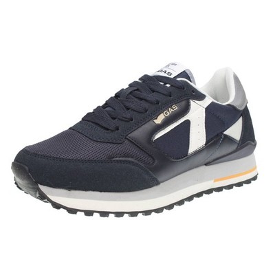 Gas Malik Mix - blaue Mesh Sneaker - Größe 42 [26cm] Herrenschuhe Sneaker