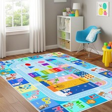 Batatadoce Alphabet Rug For Classroom - Abc Rugs For Kids Playroom Educational