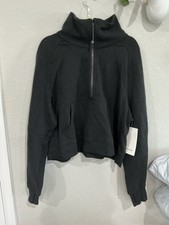 Lululemon Scuba Oversized Funnel Neck Half Zip Black New With Tags XL/XXL