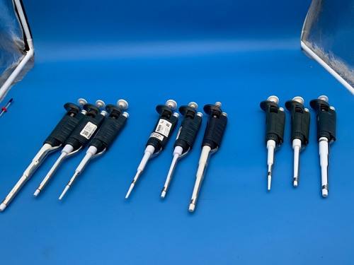 Set 3 Gilson Pipetman Pipette 20 200 1000 Warranty Calibrated New Seal