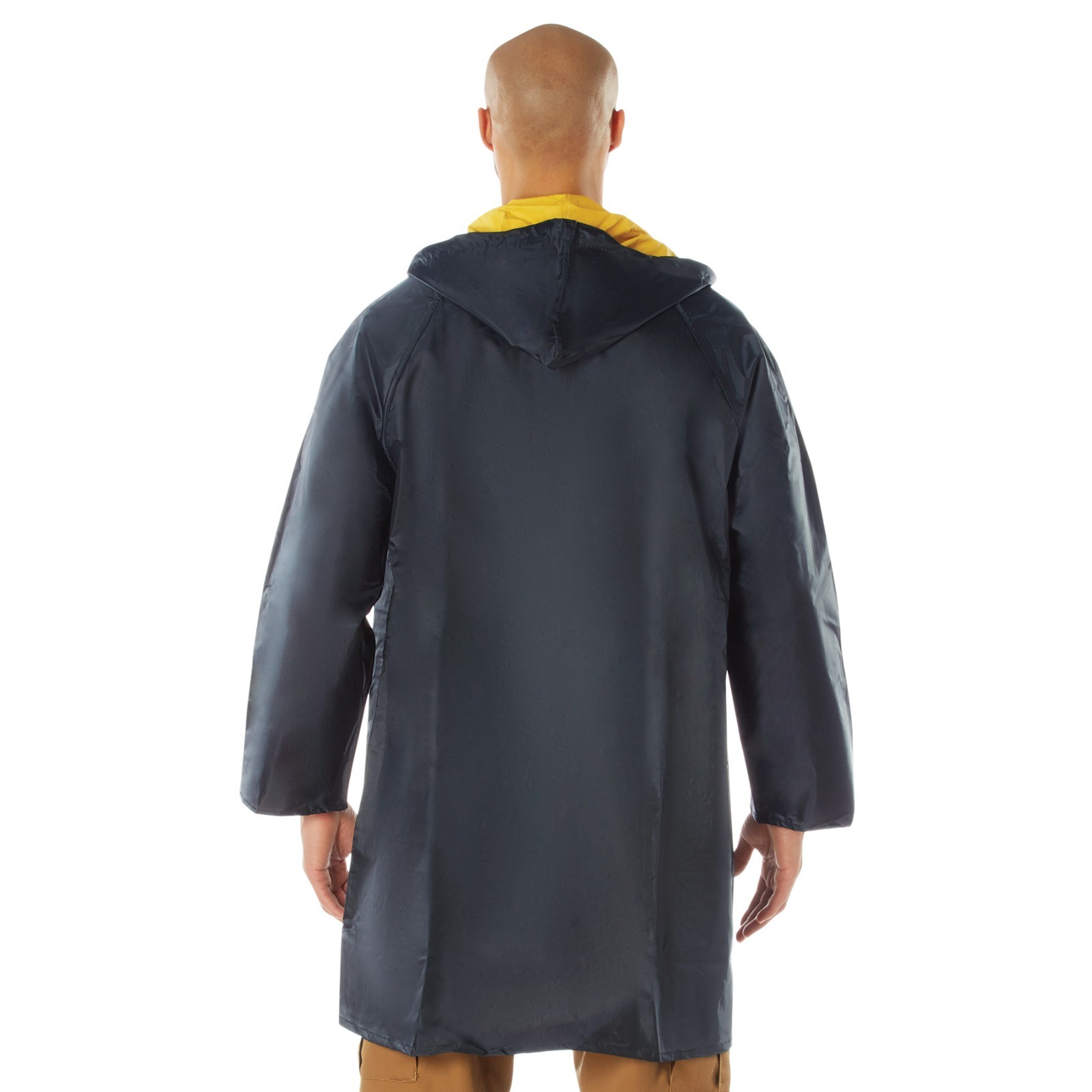 Waterproof Reversible Rain Parka Longer Coat 3/4 Length