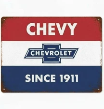 Chevrolet Chevy Since 1911 Vintage  Novelty 8 x 12 Metal Sign New!