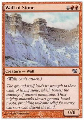 Wall of Stone - 8E MTG - Medium Play