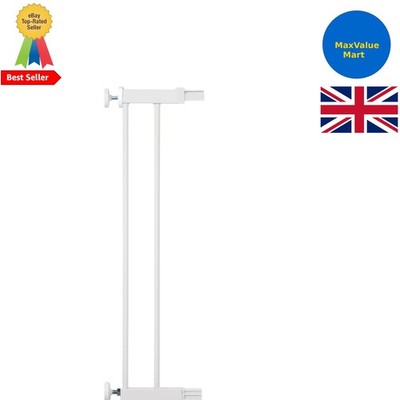 Weiße 14 cm Schutztorverlängerung für einfache Installation - kompatibel mit großen Marken