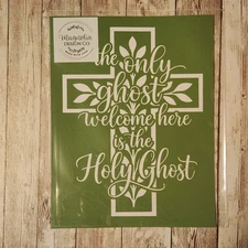 Magnolia Design Co Adhesive Reusable Silkscreen Stencil ✝️ Thr Only Ghost  ✝️