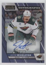 2023-24 O-Pee-Chee Platinum Blue Rainbow Auto Jacob Middleton #BA-JM Auto