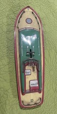 1930  s CHEIN 15  PRINCESS PAT Tin Toy Boat Pre War Made in USA