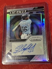 2021 Panini Prizm - Debut Signatures Randy Arozarena #DS-RA Silver Prizm (AU)