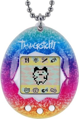 Tamagotchi Gen 1 Rainbow Interactive Virtual Reality Pet Toy, with LCD Display