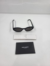 Saint Laurent SL 567 001 Sonnenbrille Schwarz Oval Damen YSL Eyewear Neu