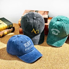 SALE! Embroidered Text Baseball Hat, Personalized Logo Hat, Unisex Baseball Hat