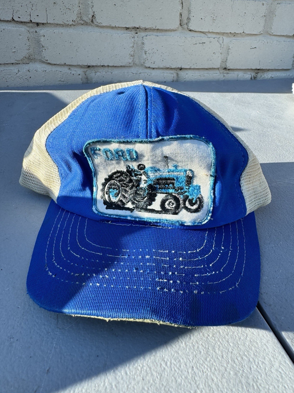 vintage ford tractor snapback patch hat - image 1