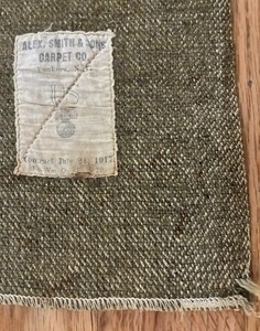 WWI US ARMY INFANTRY WOOL BLANKET 1917 Alex Smith & Sons Yonkers, NY 78”X69” 4#