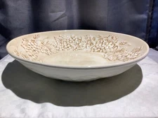 Harry & David Large 14” Embossed Grapevine Serving Bowl Portugal