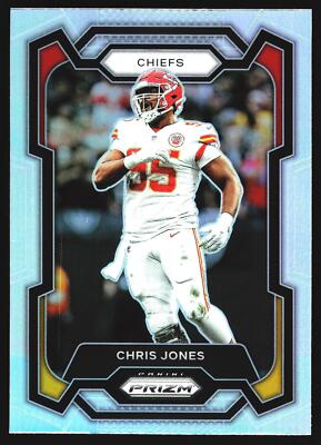 2023 Panini Prizm Chris Jones Silver Prizm Kansas City Chiefs Football No.142