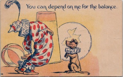 You Can Depend on Me for The Balance Vintage Postcard Spc19
