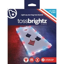 Brightz - TossBrightz Cornhole Led Lights, American Flag, 2-Pack