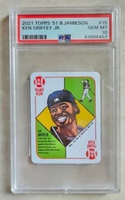 🔥2021 Topps '51 B Jamieson Ken Griffey Jr PSA 10 Pop 24 Clean Case New Label📈