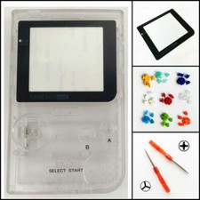 Nintendo Game Boy Pocket GBP Replacement Housing Shell Clear BUTTONS 