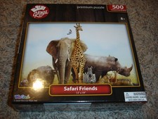 NEW Kings Safari Friends animal 500 pc intermediate Premium Puzzle 13" x 19"