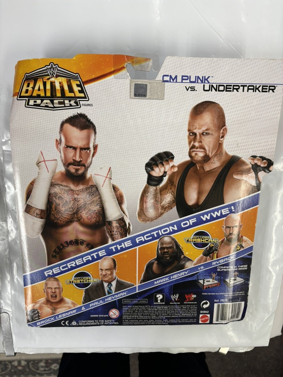 2013 Mattel WWE Battle Pack 6” Figures CM Punk & Undertaker