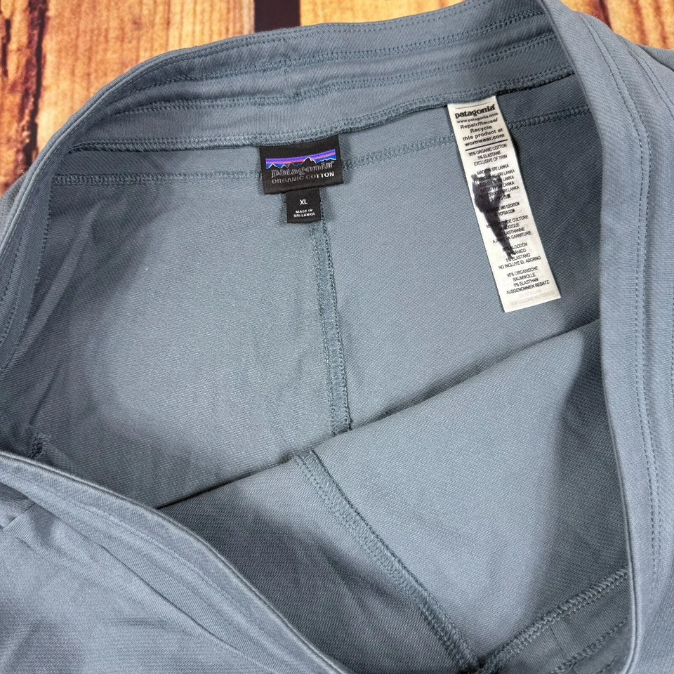 Pantalones Patagonia Mujer XL Gris Pull On Puños Algodón Orgánico Vagabundo 26" Entrepierna Foto 2 de 4