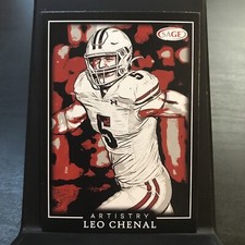 2022 SAGE Artistry #21 LEO CHENAL Wisconsin Badgers / Chiefs RC