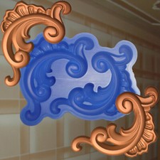 Negativform Gießform Mould Engel junge Relief Silikon Herz Stuck (229)