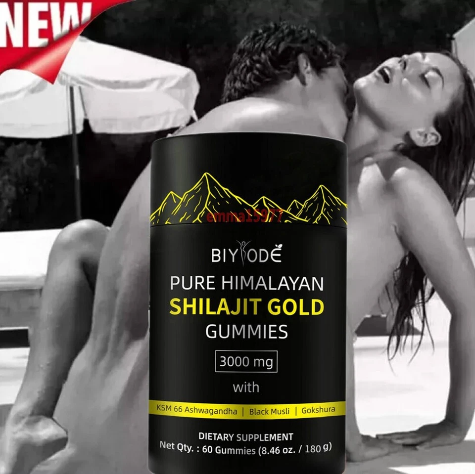 Pure Himalayan Shilajit Gummies Immune Support With Ashwagandha 60Pcs UK 2025