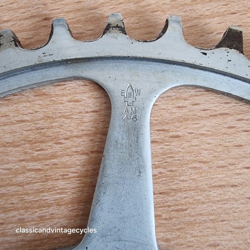 Williams Chrome Steel Chainring C1000 1/8" x 46t Dated AM 1950 #11 - Picture 5 of 6