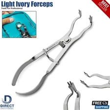 Dental Ivory Rubber Dam Clamp Forceps Light Weight Restorative Endo Kofferdam CE