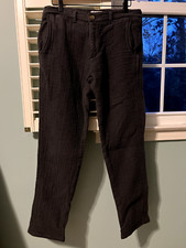 Epaulet brand rivet chinos sashiko 100% cotton men 32 slim gunmetal made in USA