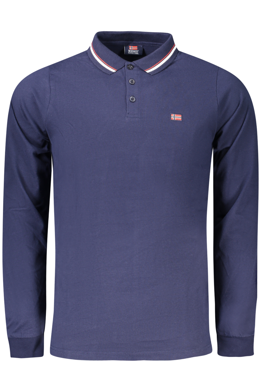 NORWAY 1963 POLO MANICHE LUNGHE UOMO BLU
