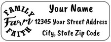 Farm Life - 30 Personalized Address Labels - Farm Family Faith