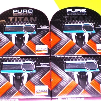 PURE 6-KLINGEN RASIERER TITAN 12 Stk Ersatzklingen