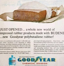 1961 Goodyear Rubber Budene Chem Division Advertisement Polybutadiene DWBB11