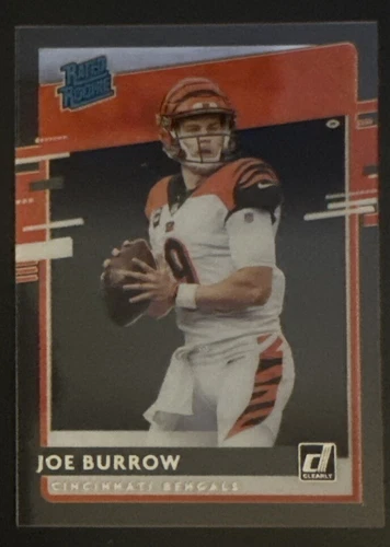 Joe Burrow 2020 Donruss Rated Rookie CLEARLY Rookie Card #rr-jb (6023)