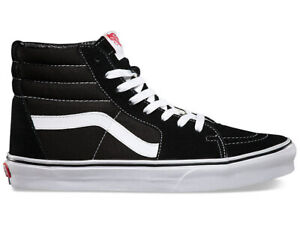 Vans Sk8 Hi Shoes Black/White | eBay