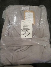 Pottery Barn Hydrocotton steeple robe gray large photo shoot sample