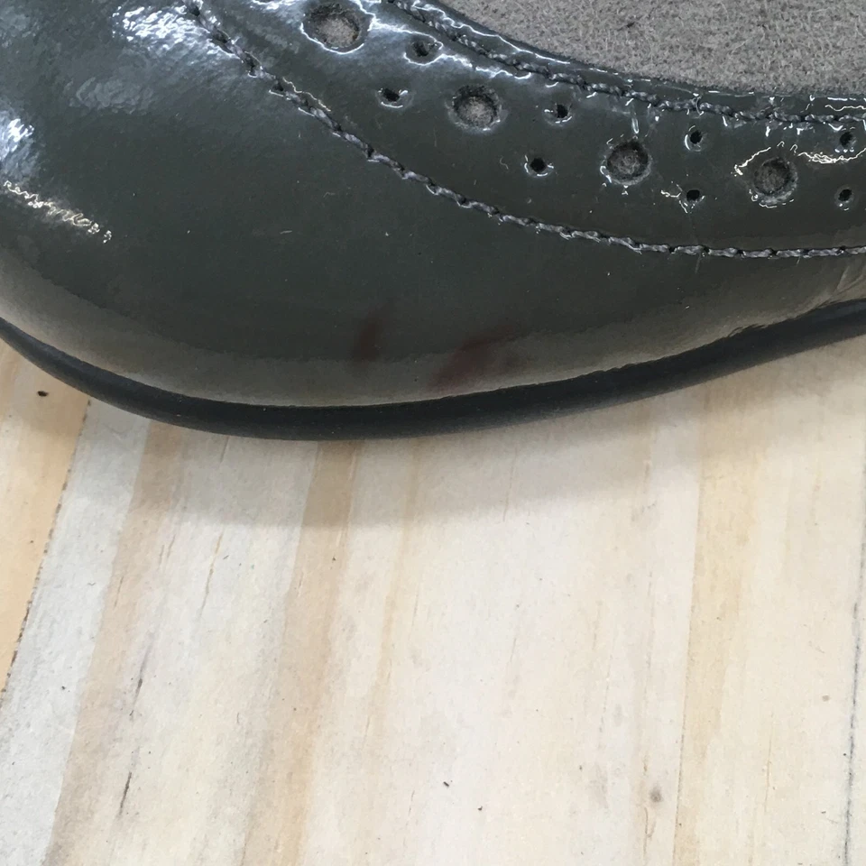 Aerosoles Shoes Womens 7 M Roleplay Mary Jane Gray Leather Casual Block Heels - Image 4 of 4