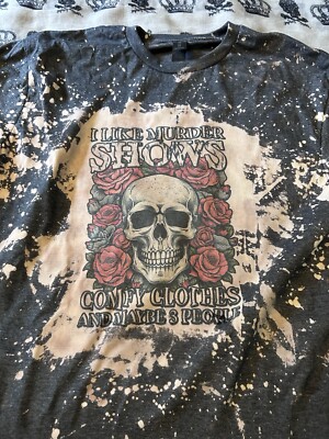 Murder Shows, Introvert, goth, horror, Halloween, Fandom, bleached shirt