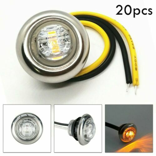6-LED Oval Clearance Side Marker Light 12V/24V - Pack of 10