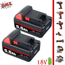 2-Pack 5.5Ah 18V High Capacity Li-ion Battery For Milwaukee M18 B6 B5 48-11-1890