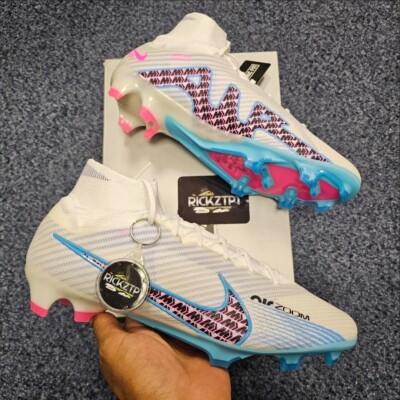 Nike Mercurial Zoom Superfly 9 Elite FG, ''White/Baltic-Pink Blast'' Gr. UK.12