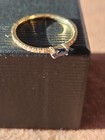 Anillo Oro Amarillo 18K con brillantes (talla brillante) con Zafiro Navette