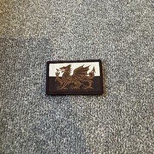 Subdued Welsh Dragon Embroidered Iron on Patch