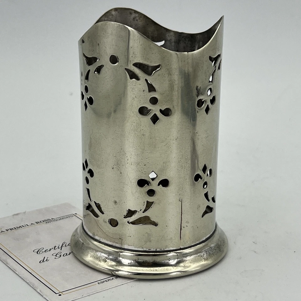 Portapenne da scrivania antico in argento sheffield silver plated EPNS anni '30 - Immagine 4 di 4